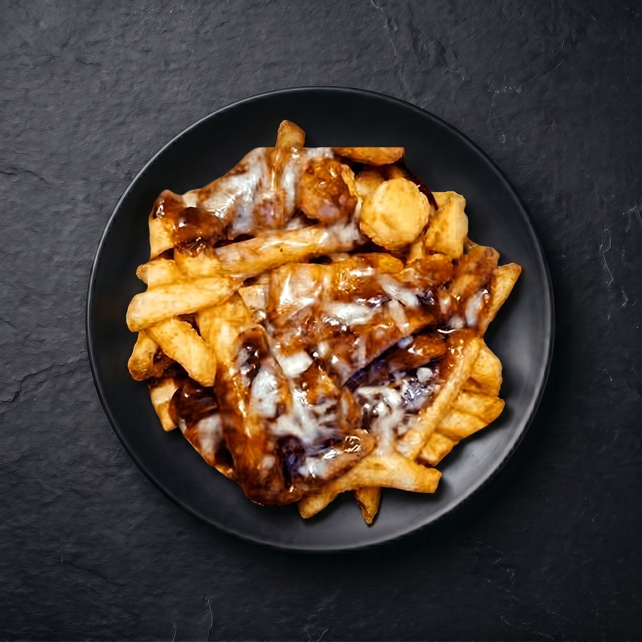 Basket Loaded Poutine Fries.